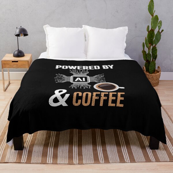 Item preview, POWERED BY AI & COFFEE designed and sold by jkrphoto.