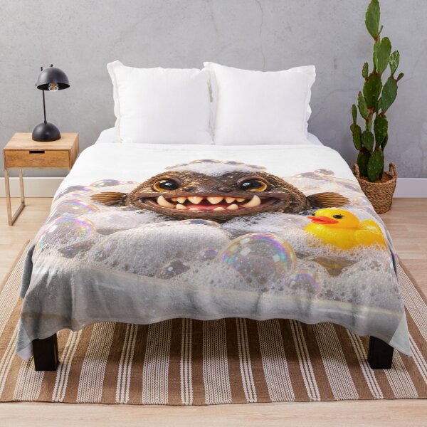 Item preview, Playful Fangtooth Fish Bathtub designed and sold by Sillytoe.
