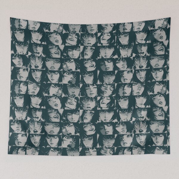 Item preview, Tokyo 90s Girls Emotions - Dark Teal  designed and sold by Lidra Zehcnas.