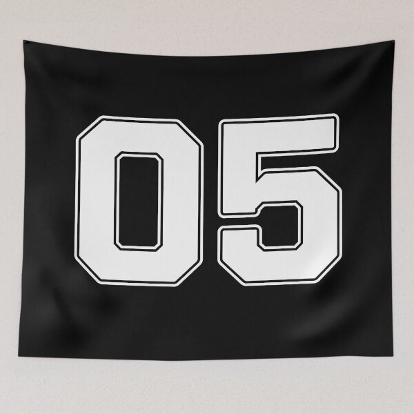 Item preview, 05 | Jersey Number 05 | Shirt Number 05 (White) designed and sold by STUDIO-72.