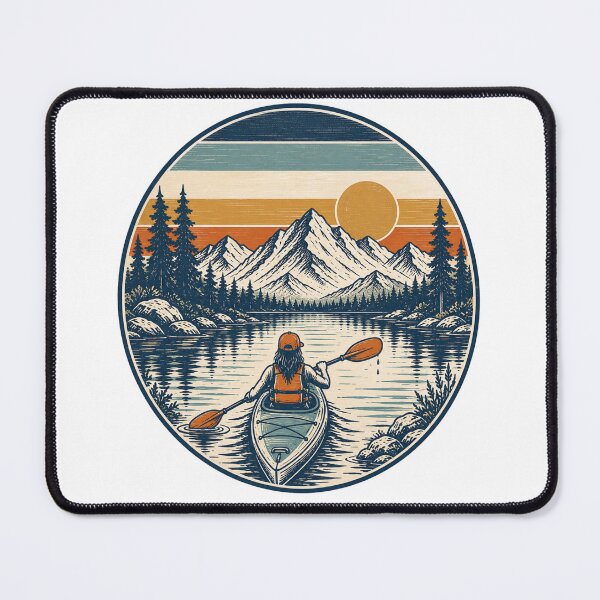 Item preview, Vintage Kayaker designed and sold by CampAndCoast.