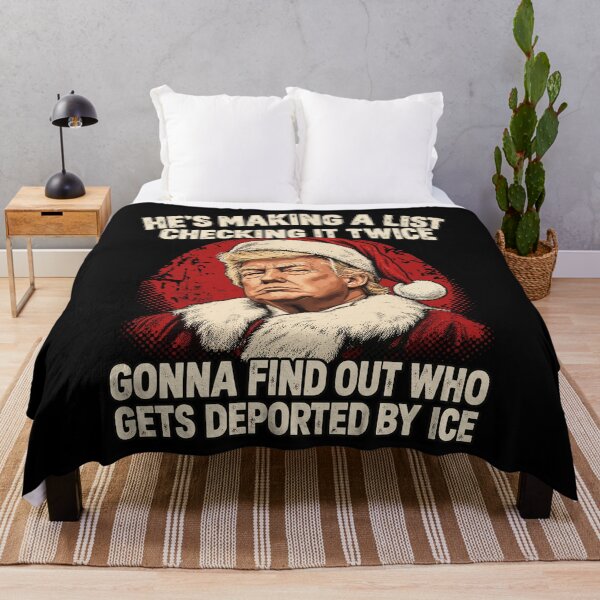 Item preview, He's Making A List Checking It Twice Trump Political Christmas designed and sold by mareix.