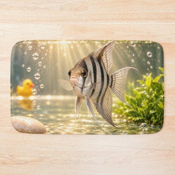 Item preview, Whimsical Angelfish Bathtub designed and sold by Sillytoe.