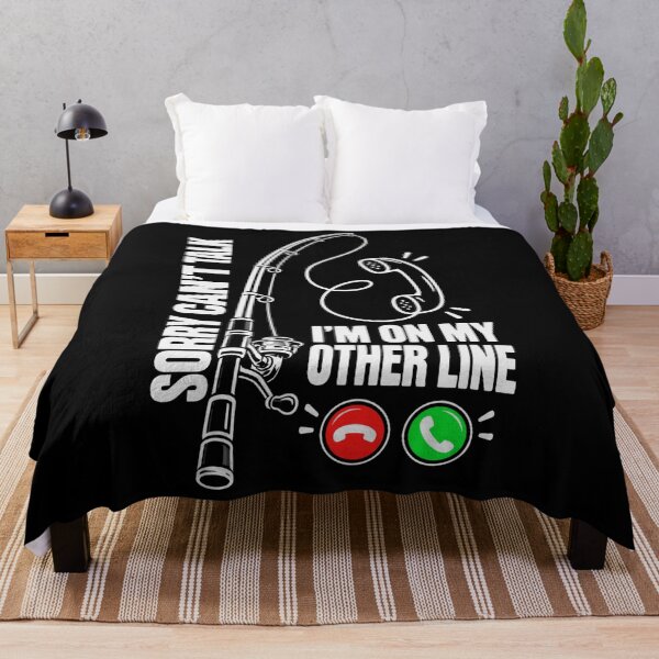 Item preview, Sorry Can't Talk I'm On My Other Line Fishing Angler Humor designed and sold by FolkGraphics.