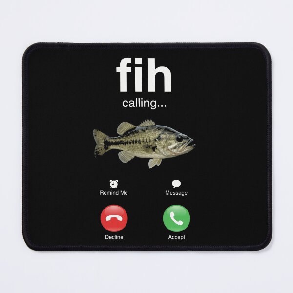 Item preview, Fih Calling... Fishing Bass Angler Fisherman designed and sold by FolkGraphics.