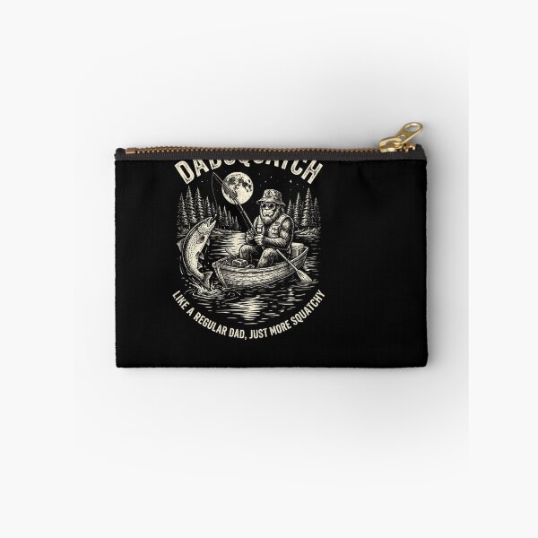 Item preview, Dadsquatch Like A Regular Dad, Just More Squatchy Fishing Father Bigfoot Outdoorsman designed and sold by FolkGraphics.