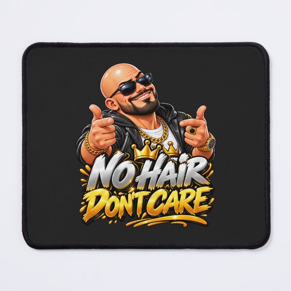 Item preview, No Hair Don't Care – Funny Bald Pride Design designed and sold by DIB Designs – Express Your Style.