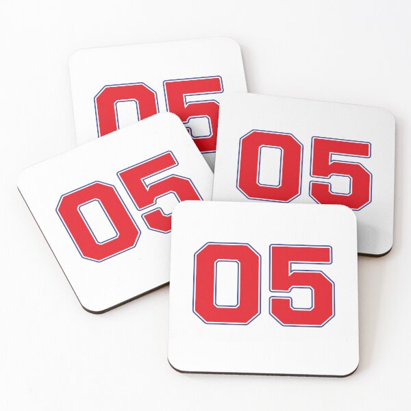 Item preview, 05 | Jersey Number 05 | Shirt Number 05 (Red / Blue) designed and sold by STUDIO-72.