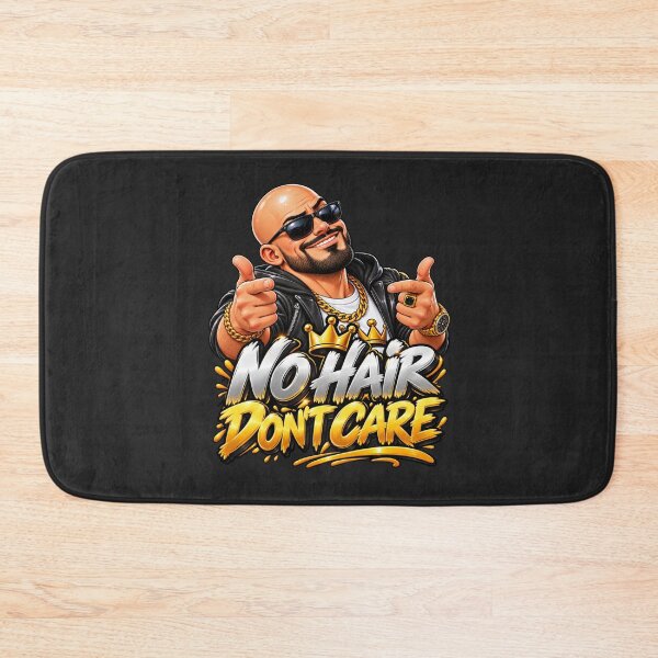 Item preview, No Hair Don't Care – Funny Bald Pride Design designed and sold by DIB Designs – Express Your Style.