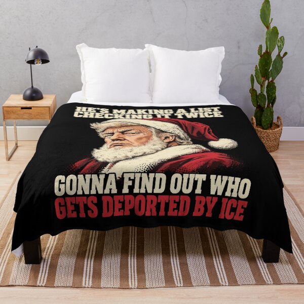 Item preview, He's Making A List Checking It Twice Trump Political Christmas designed and sold by mareix.