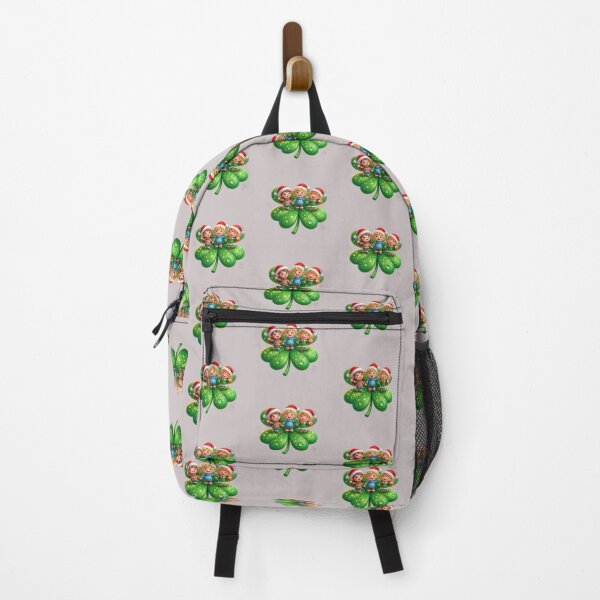Item preview, Lucky Christmas Elves on Four Leaf Clover designed and sold by HoMya.