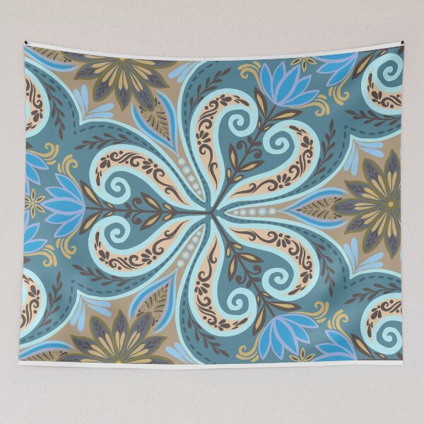 Item preview, Ornate Paisley & Botanical Floral Pattern  designed and sold by Rukhscreations.