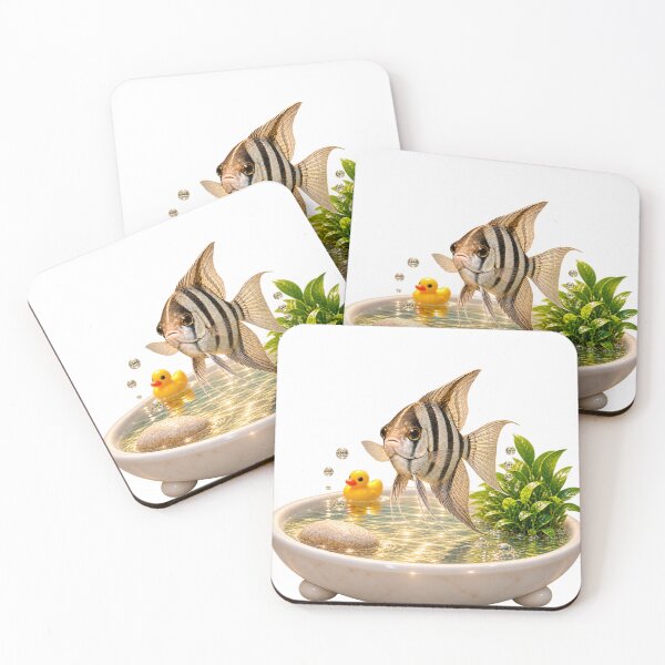 Item preview, Playful Angelfish Bathtub designed and sold by Sillytoe.