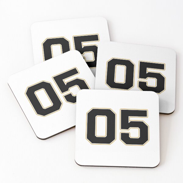 Item preview, 05 | Jersey Number 05 | Shirt Number 05 (Black / Gold) designed and sold by STUDIO-72.