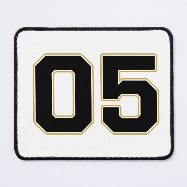 Item preview, 05 | Jersey Number 05 | Shirt Number 05 (Black / Gold) designed and sold by STUDIO-72.