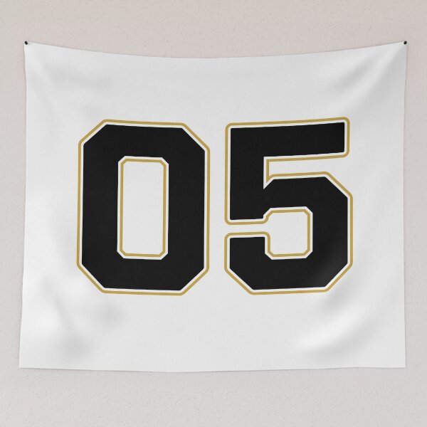 Item preview, 05 | Jersey Number 05 | Shirt Number 05 (Black / Gold) designed and sold by STUDIO-72.