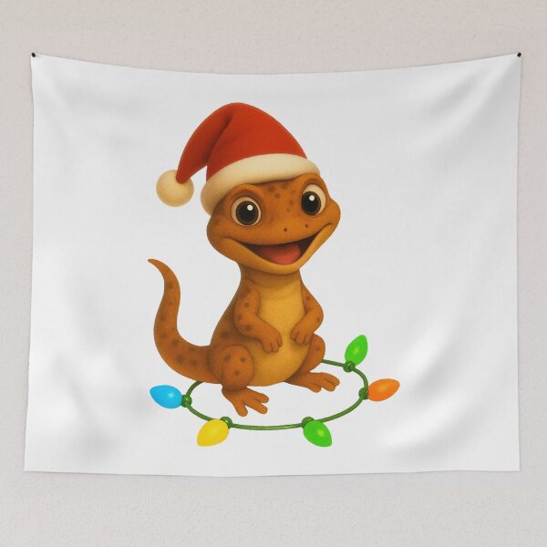 Item preview, Cheerful Newt Christmas designed and sold by Sillytoe.