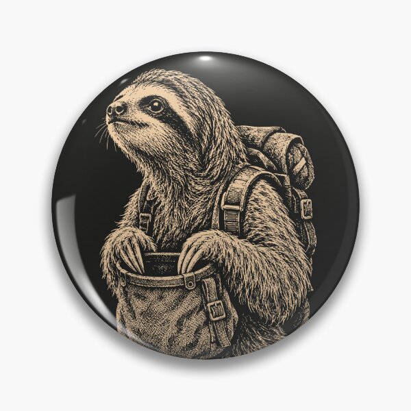 Item preview, Climber Sloth Vintage Climbing Animal Bouldering Outdoors  designed and sold by Y-Vibes.
