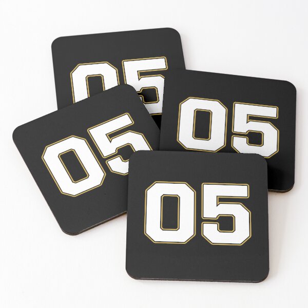Item preview, 05 | Jersey Number 05 | Shirt Number 05 (White / Gold) designed and sold by STUDIO-72.