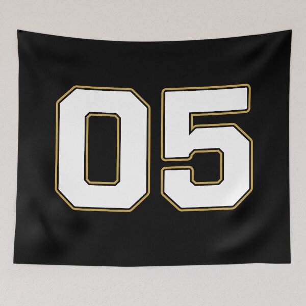 Item preview, 05 | Jersey Number 05 | Shirt Number 05 (White / Gold) designed and sold by STUDIO-72.