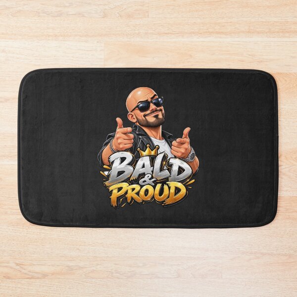 Item preview, Bald and Proud – Funny Bald Pride King Design designed and sold by DIB Designs – Express Your Style.