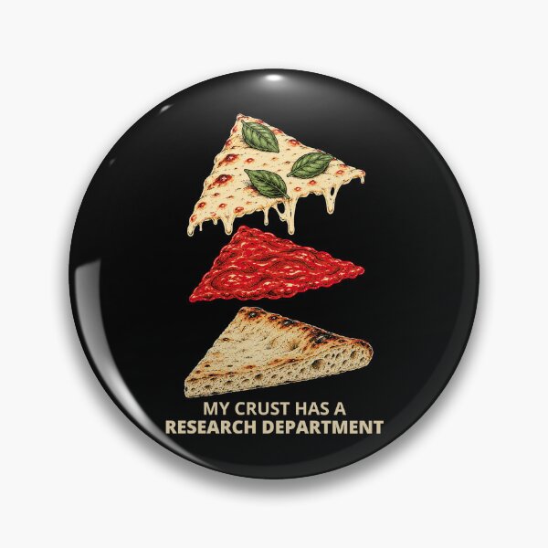Item preview, Pizza Crust Research Department Food Humor designed and sold by Katalice Design.