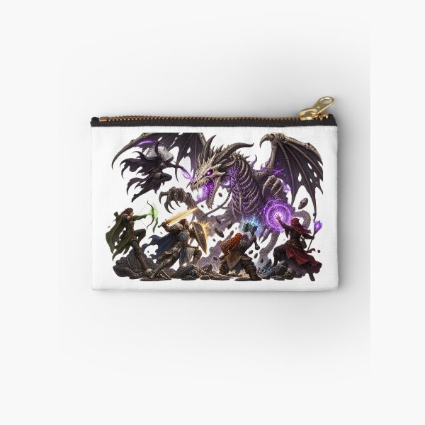 Item preview, This is a design of a group of adventurers fighting an undead dragon. designed and sold by RBBeachDesigns.