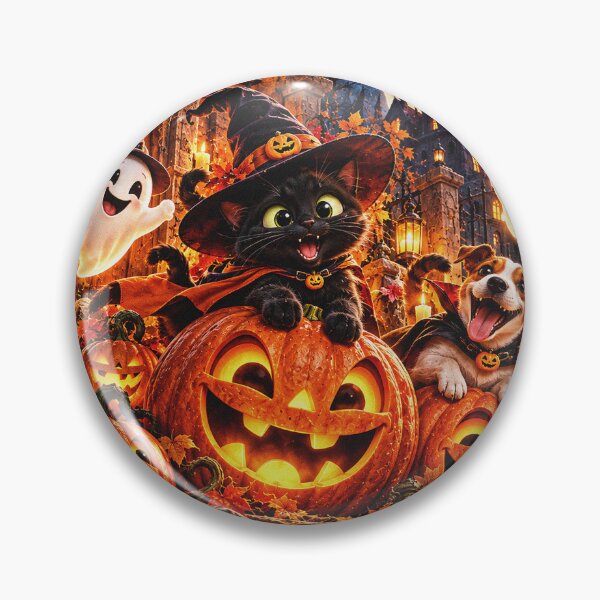Item preview, Halloweenowa Przygoda – Kot Czarodziej i Dynie designed and sold by Visual Arts Sławomir Grzanek.