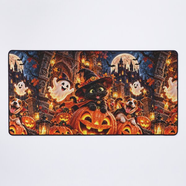 Item preview, Halloweenowa Przygoda – Kot Czarodziej i Dynie designed and sold by Visual Arts Sławomir Grzanek.