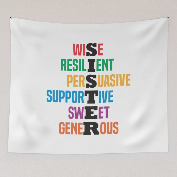 Item preview, Sister - Crossword Text Design  designed and sold by Vector-Artist.