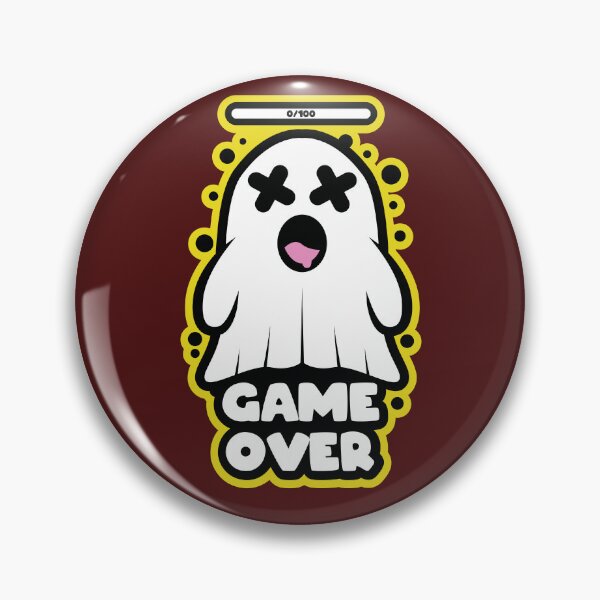 Item preview, GAME OVER Ghost Funny Halloween Gift designed and sold by Plant On Demand.