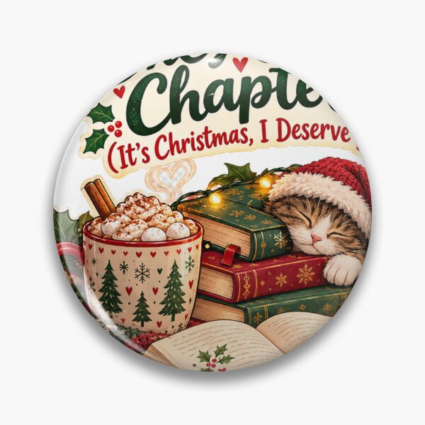 Item preview, Cozy Christmas Reading Cat | One More Chapter Funny Bookworm Gift designed and sold by Neworld24.