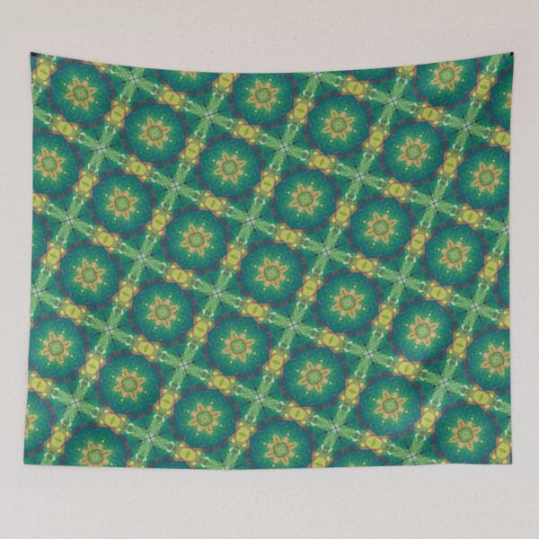 Item preview, Retro Green Plaid Pattern designed and sold by Shy Fractal Designs.
