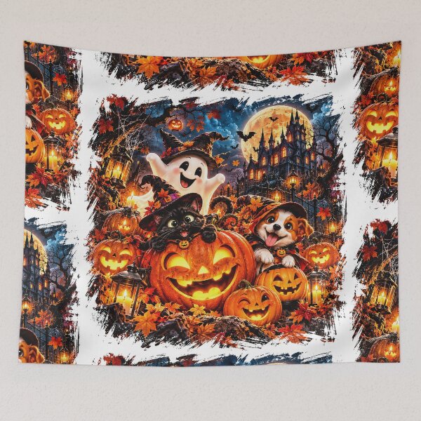 Item preview, Halloweenowa Przygoda – Kot Czarodziej i Dynie designed and sold by Visual Arts Sławomir Grzanek.
