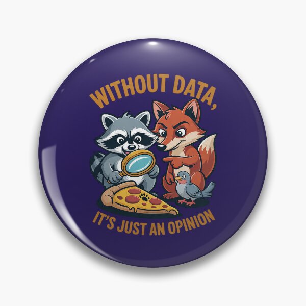 Item preview, Without Data, It's Just an Opinion – Funny Animal Cartoon designed and sold by Endless7Art.