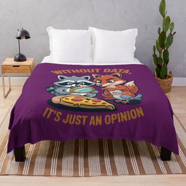 Item preview, Without Data, It's Just an Opinion – Funny Animal Cartoon designed and sold by Endless7Art.
