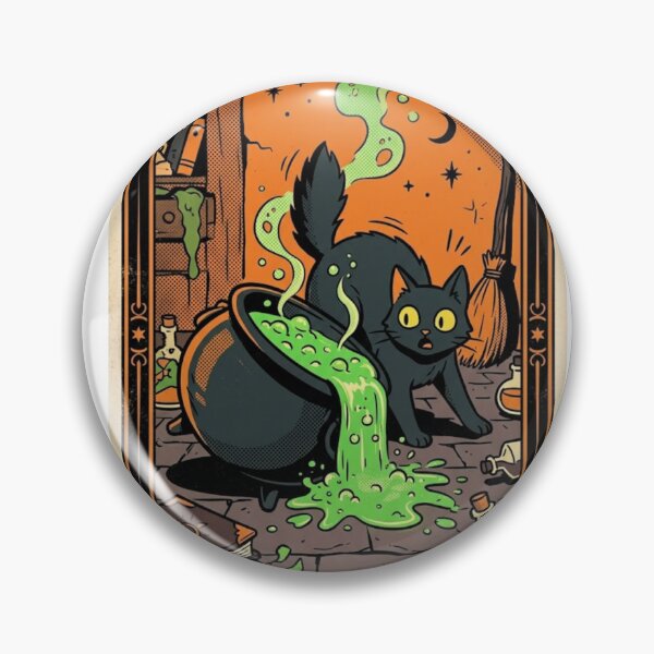Item preview, The Fool - Black Cat Throwing Potion (Tarot Card Parody) designed and sold by conamor-bymel.
