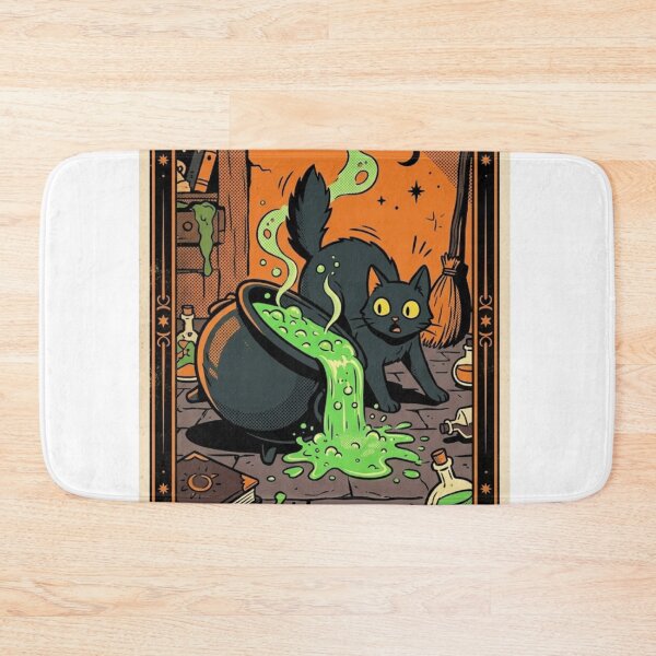 Item preview, The Fool - Black Cat Throwing Potion (Tarot Card Parody) designed and sold by conamor-bymel.