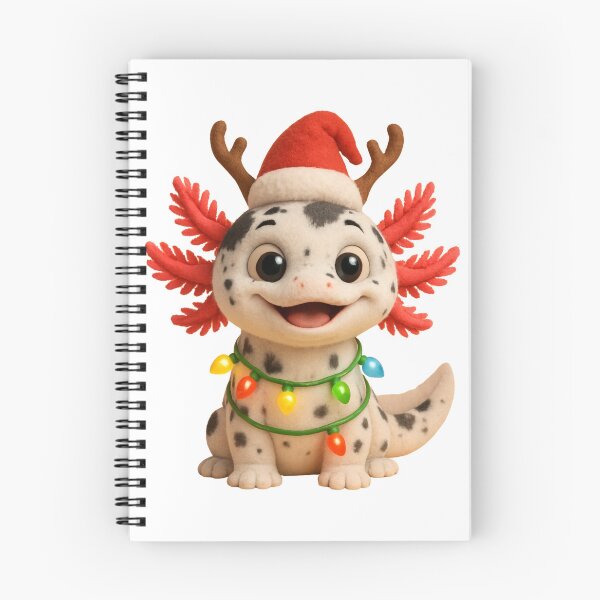 Item preview, Merry Piebald Axolotl Christmas designed and sold by Sillytoe.