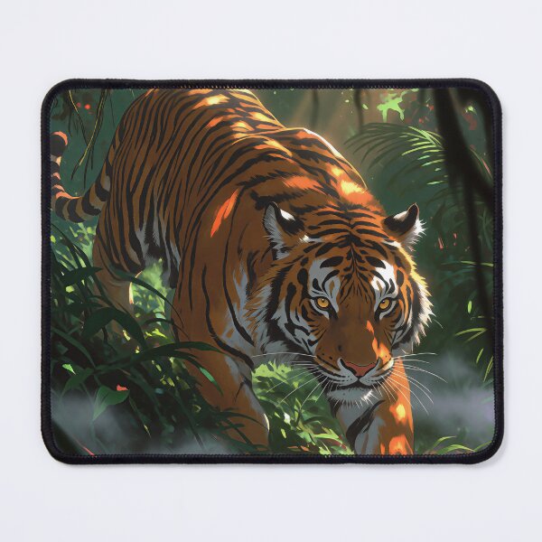 Item preview, Tiger in Sunlit Jungle designed and sold by The Deep Studio.