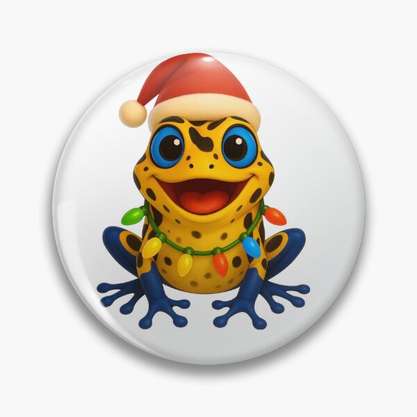 Item preview, Cheerful Poison Dart Frog Christmas designed and sold by Sillytoe.