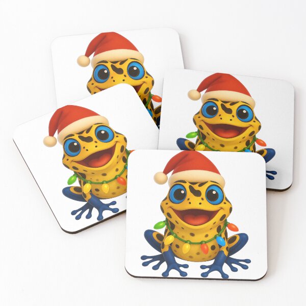Item preview, Cheerful Poison Dart Frog Christmas designed and sold by Sillytoe.