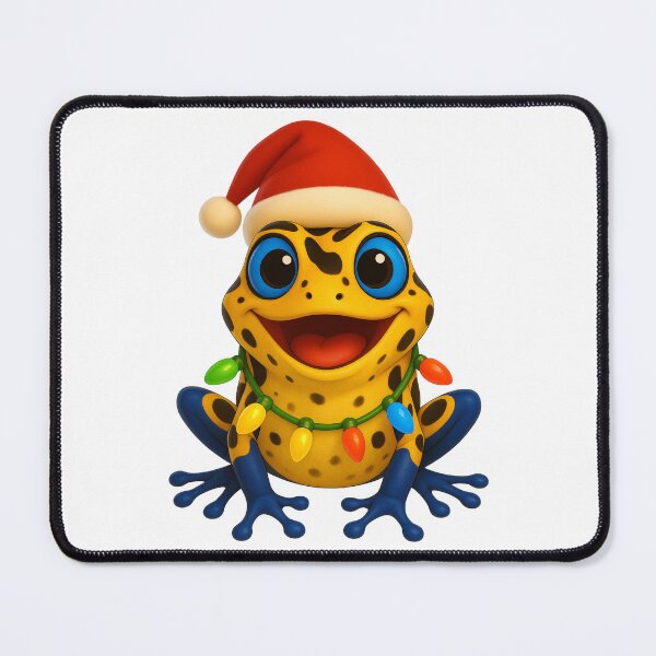 Item preview, Cheerful Poison Dart Frog Christmas designed and sold by Sillytoe.