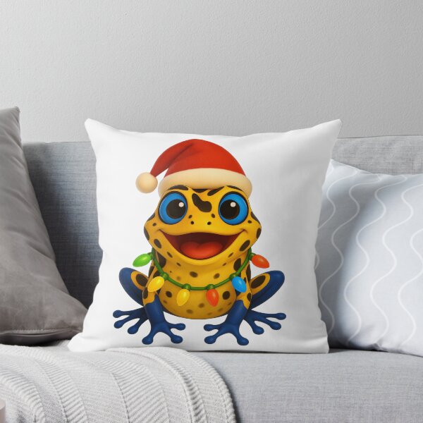 Item preview, Cheerful Poison Dart Frog Christmas designed and sold by Sillytoe.