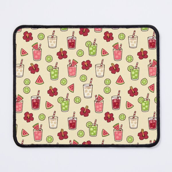 Item preview, Agua Fresca Mexican Drinks Pattern | Horchata, Jamaica, Watermelon and Lime Drinks with Hibiscus designed and sold by StickyGuys.
