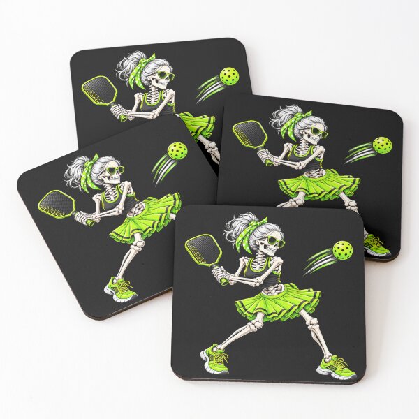 Item preview, Funny Pickleball Skeleton Halloween Sport Spooky Women Girls designed and sold by 76Valeria.