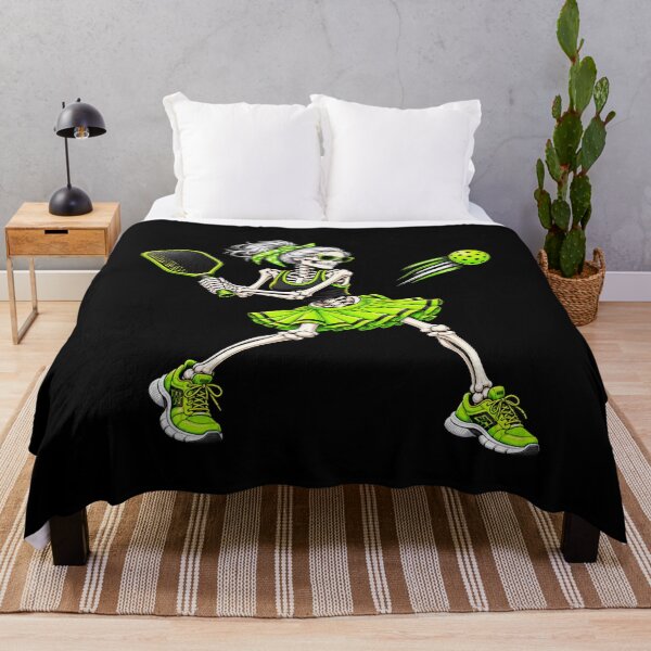 Item preview, Funny Pickleball Skeleton Halloween Sport Spooky Women Girls designed and sold by 76Valeria.