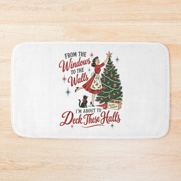 Item preview, Deck The Halls - Retro Christmas Humor designed and sold by CampAndCoast.