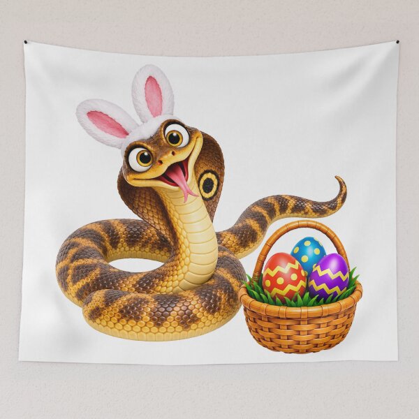Item preview, Playful Monocled Cobra Easter designed and sold by Sillytoe.