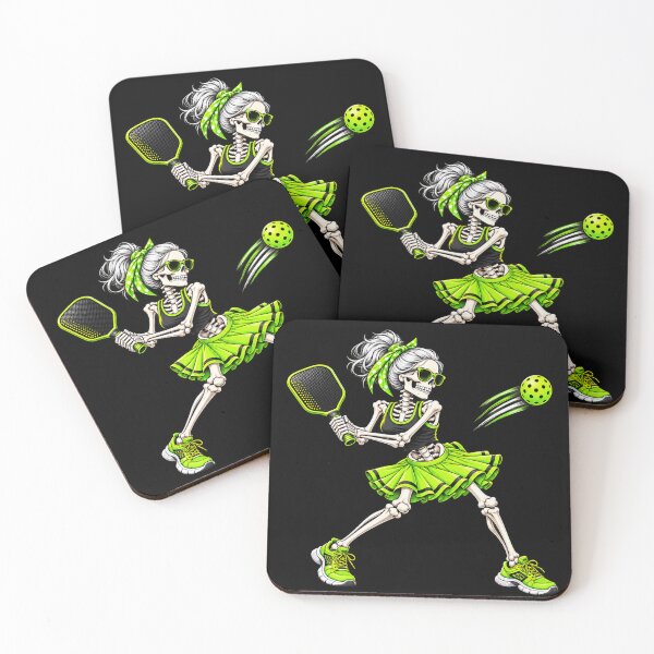 Item preview, Funny Pickleball Skeleton Halloween Sport Spooky Women Girls designed and sold by 76Valeria.